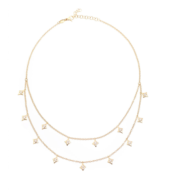 Rombi Double Strand Necklace